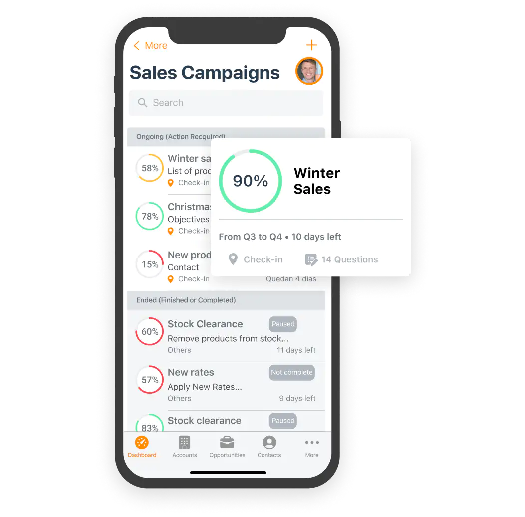 Add-on for launching sales campaigns on mobile devices.