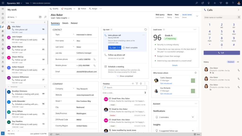 dynamics 365 crm de ventas