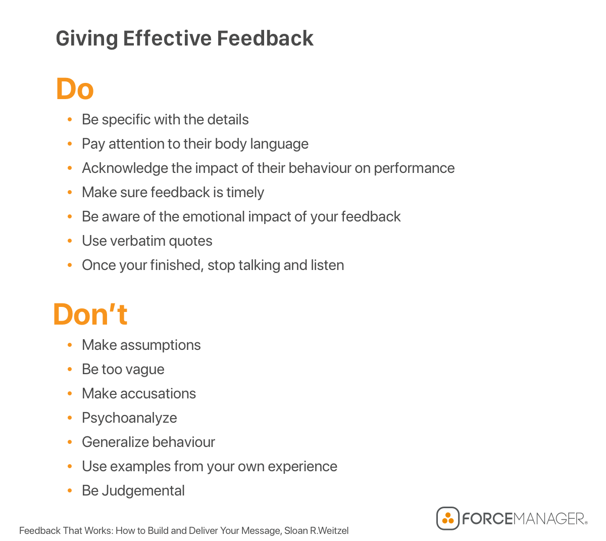 sales leadership qualities and giving effective feedback